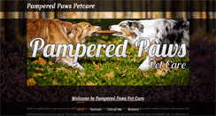 Desktop Screenshot of pamperedpawspetcare.net